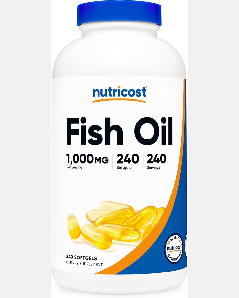 Fish Oil Omega 3 | 240 Cápsulas Blandas - Nutricost
