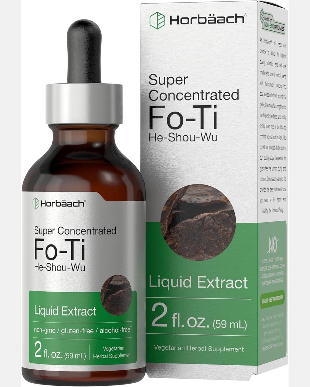 Fo-Ti Root Extract – He Shou Wu, Extracto Líquido Sin Alcohol – Horbaach