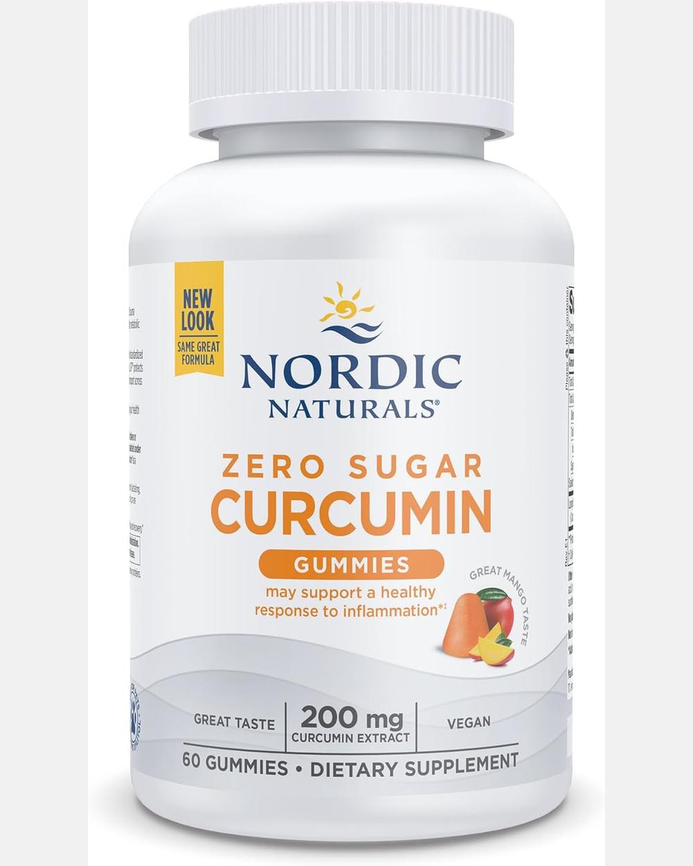 Zero Sugar Curcumin Gummies 60 Nordic Naturals