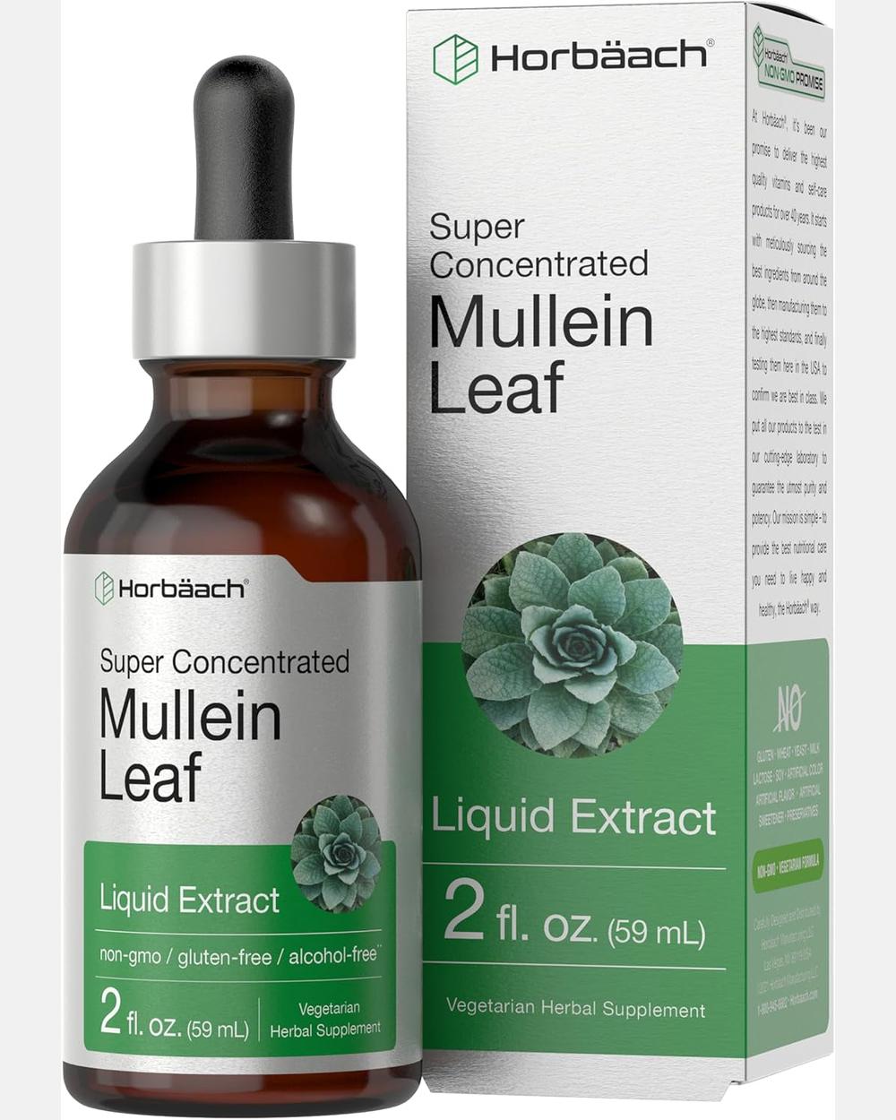Mullein Leaf Extract 2 Oz Alcohol Free – Horbaach