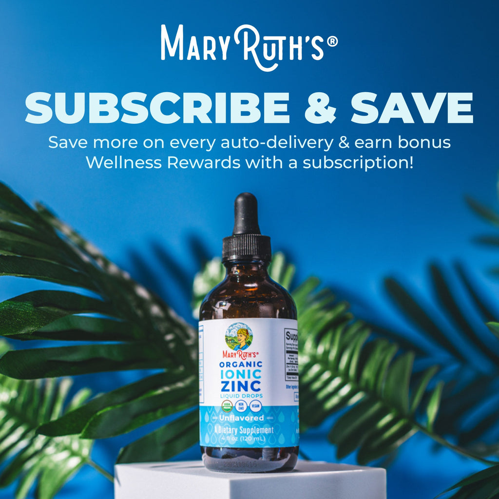 Gotas Líquidas Orgánicas de Zinc Iónico - MaryRuth Organics