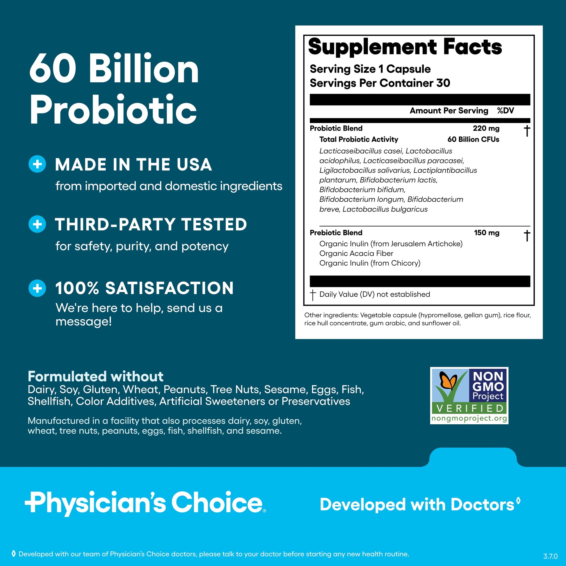 Probiótico 60 Mil Millones - Physician's Choice