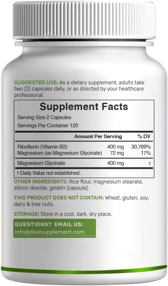 B2 (Riboflavina) + Magnesio - DEAL Supplement
