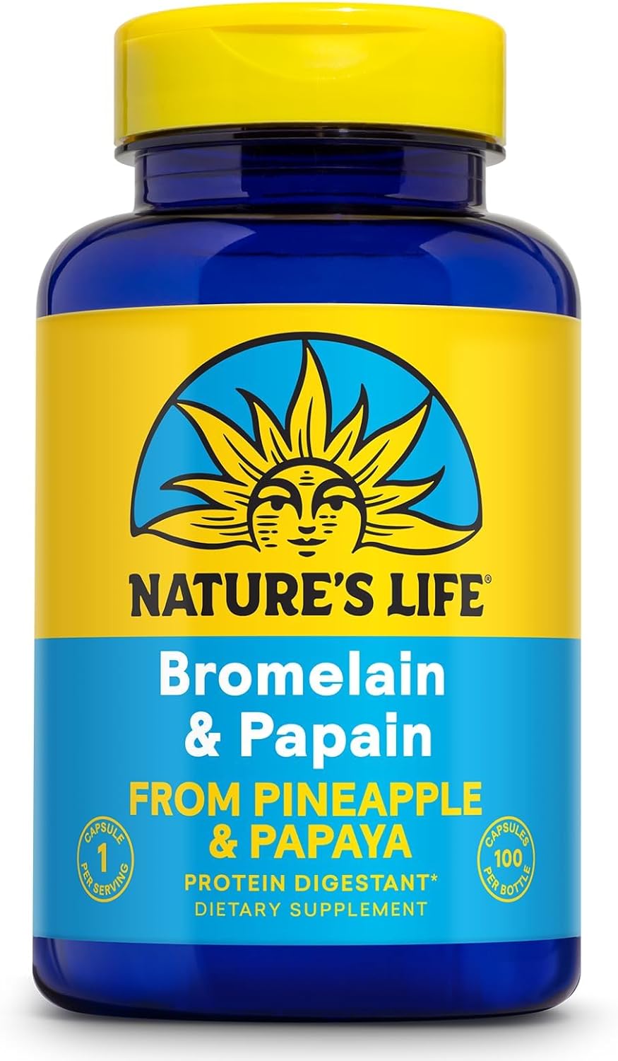 Bromelina y Papaina - Nature's Life