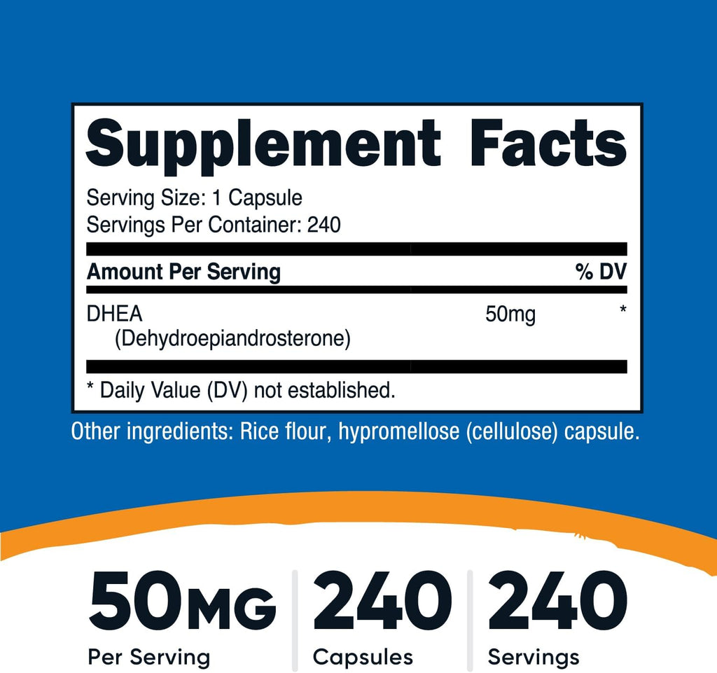 DHEA 50mg – Nutricost