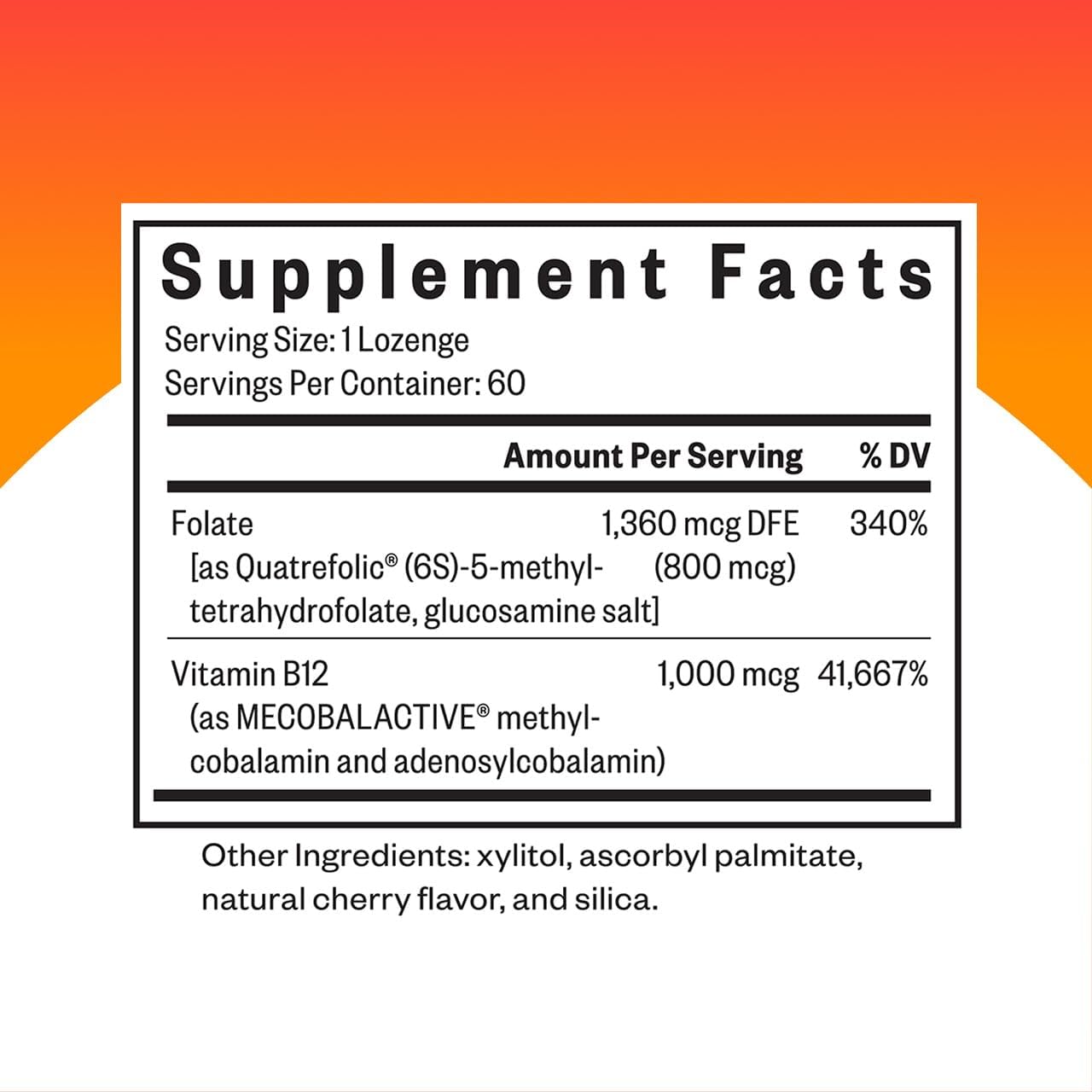 Metil B12 con L-metilfolato - Seeking Health