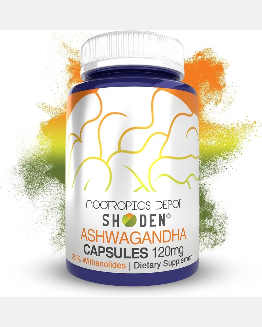 Shoden Ashwagandha 120mg 90 Cápsulas 35% Withanolides | Nootropics Depot