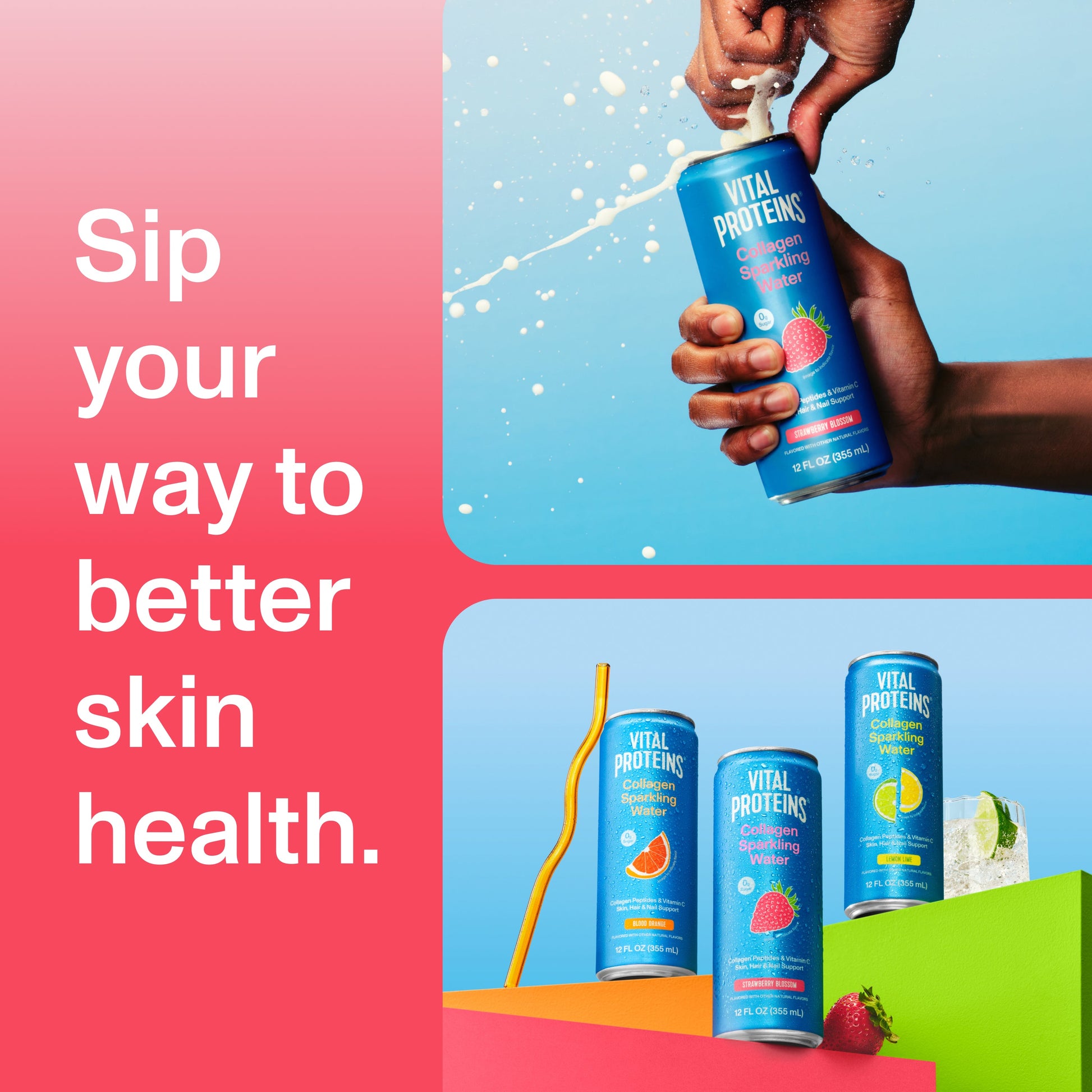 Agua Con Gas de Colágeno - Vital Proteins