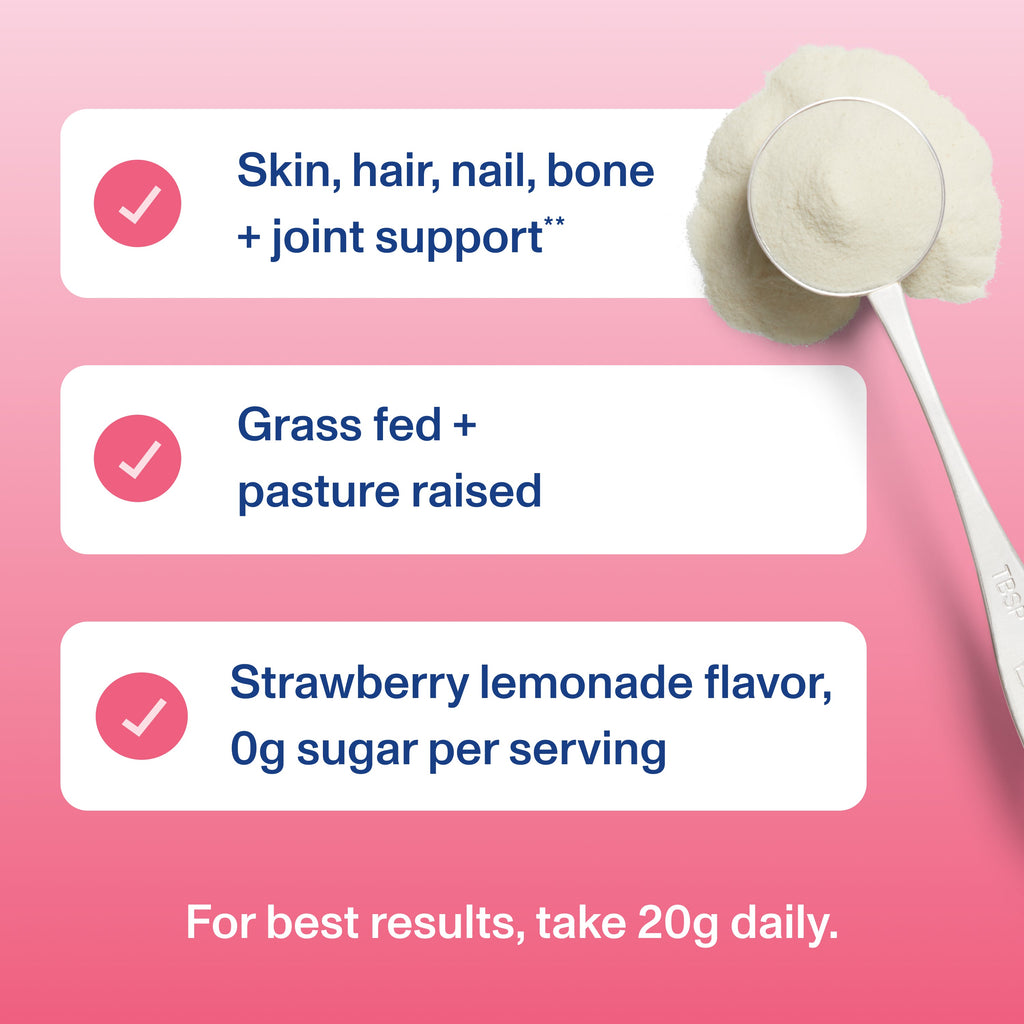 Péptidos de Colágeno Limonada de Fresa - Vital Proteins
