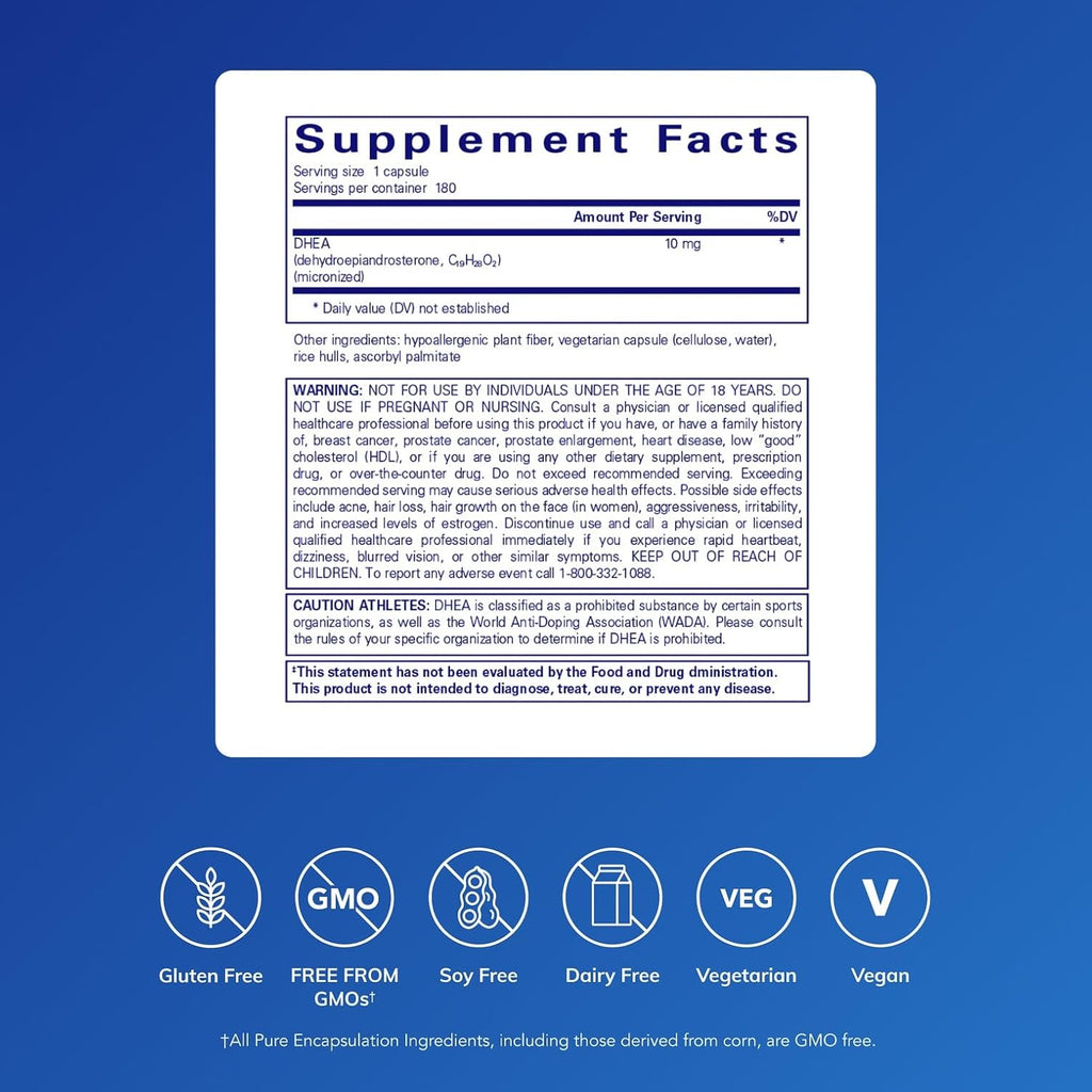 DHEA 10mg - Pure Encapsulations