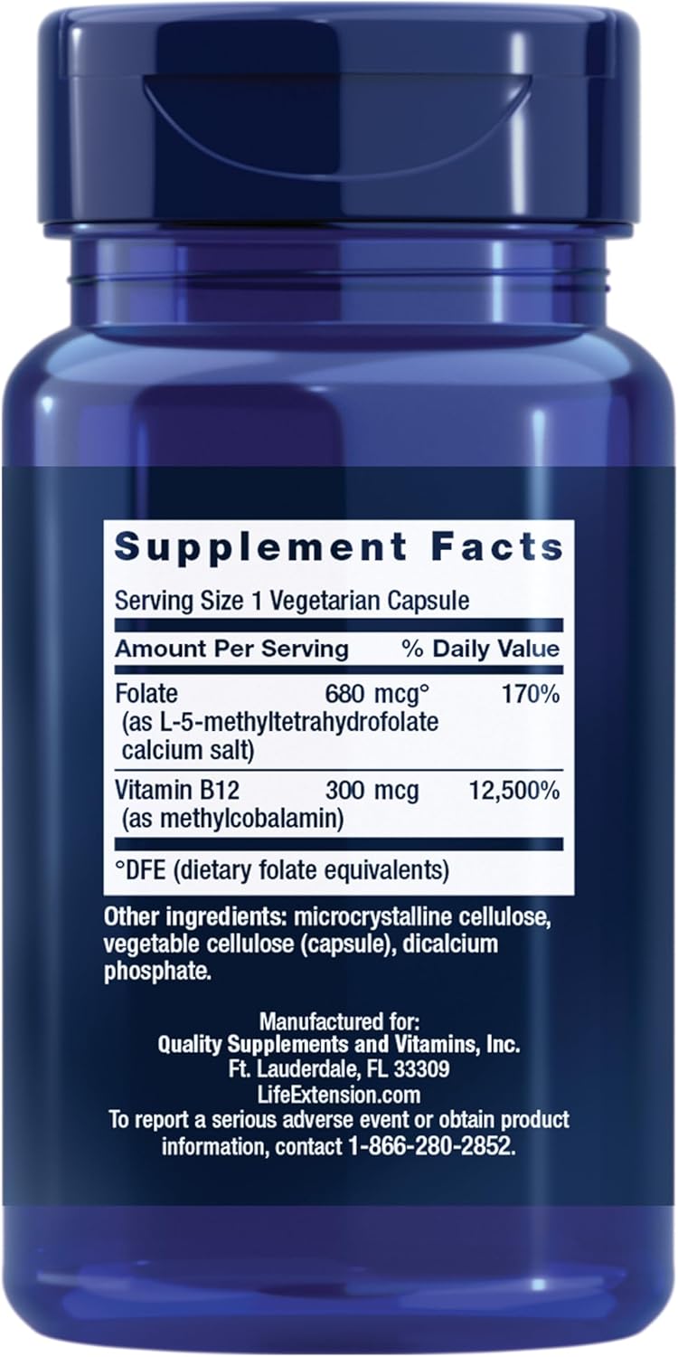Folate & Vitamina B12 - Life Extension