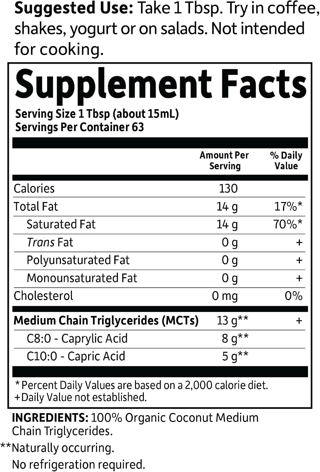 Organic Coconut MCT Oil - Garden of Life