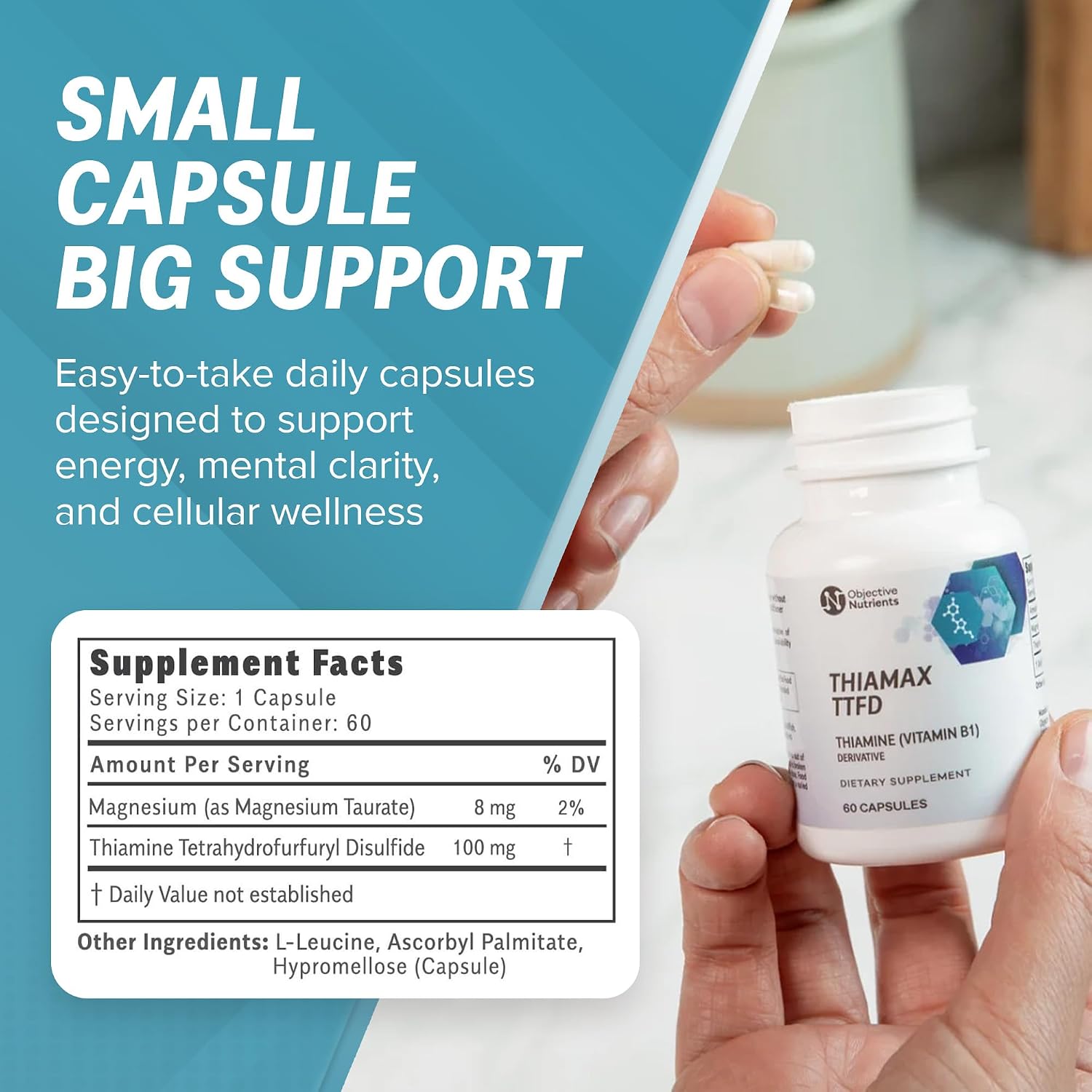 Thiamax TTFD Thiamina B1 - Objective Nutrients