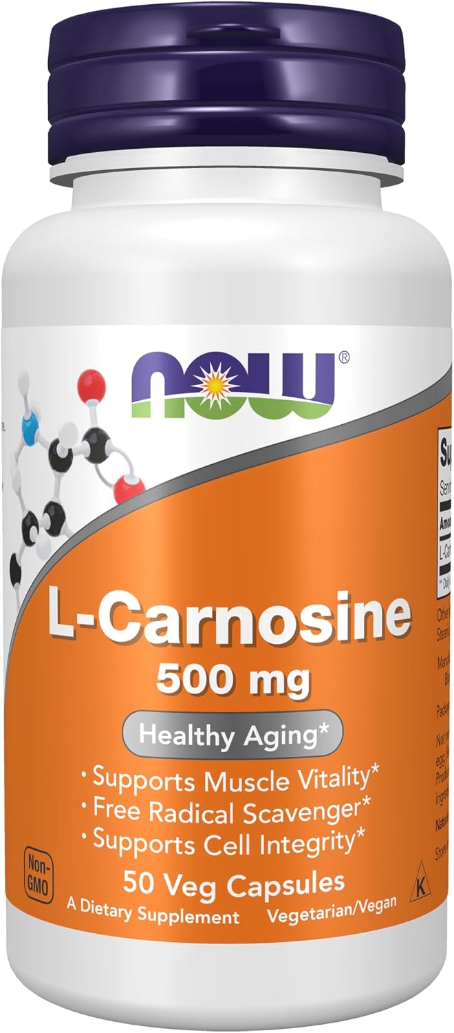 L Carnosina 500mg - NOW Foods ⚡
