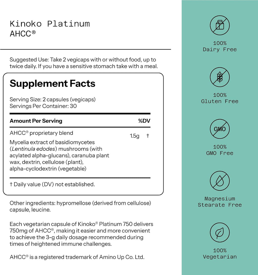 Kinoko Platinum AHCC - Quality of Life