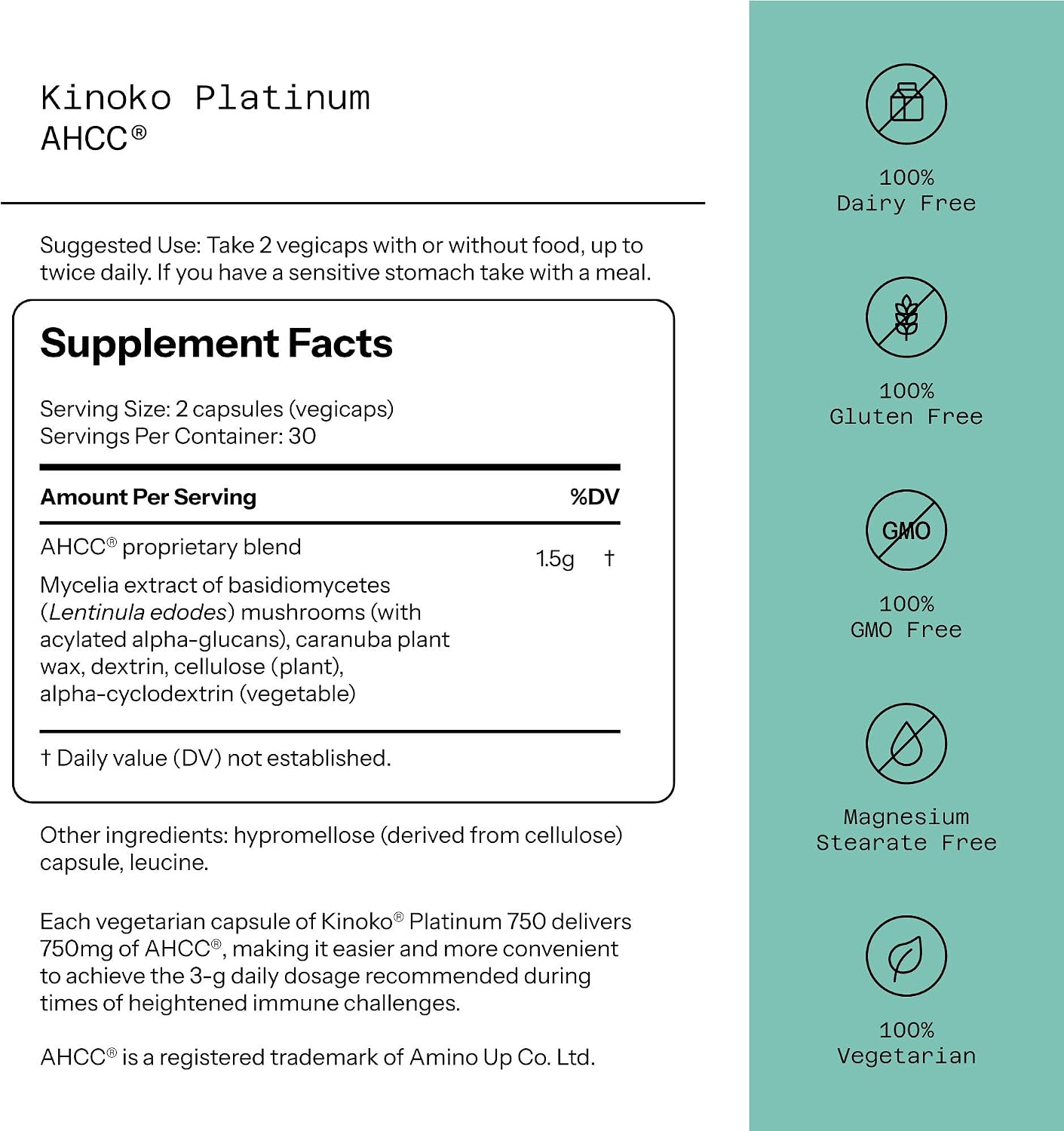 Kinoko Platinum AHCC - Quality of Life