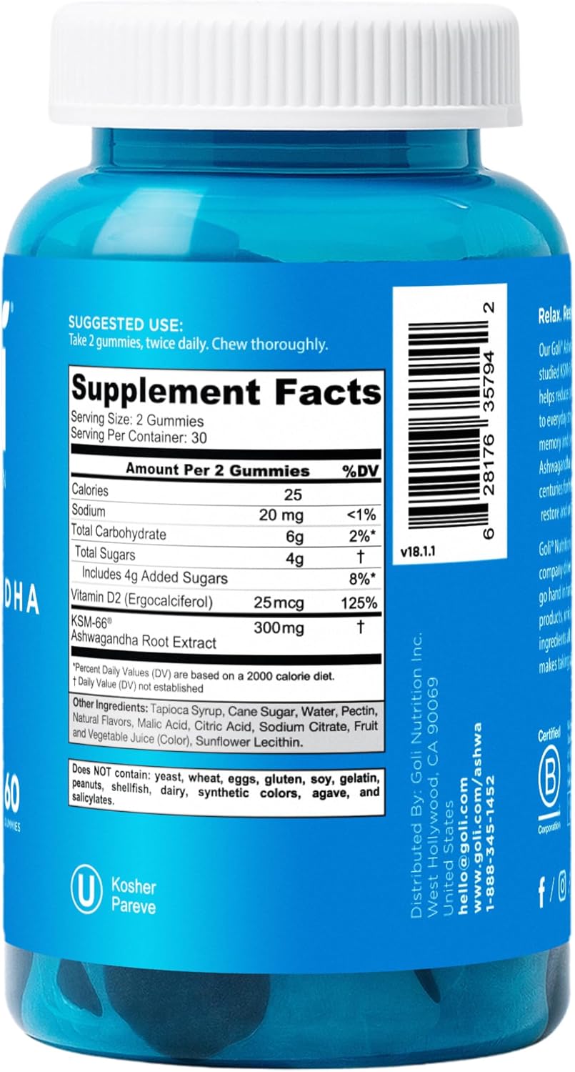 Gomitas de Ashwagandha Goli® (1 pack) - Goli ⚡