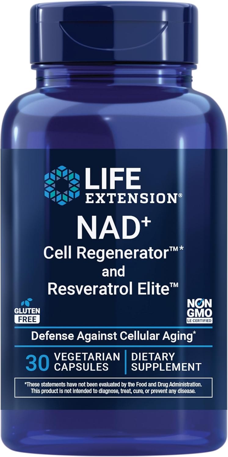 NAD+ Cell Regenerator y Resveratrol Elite - Life Extension