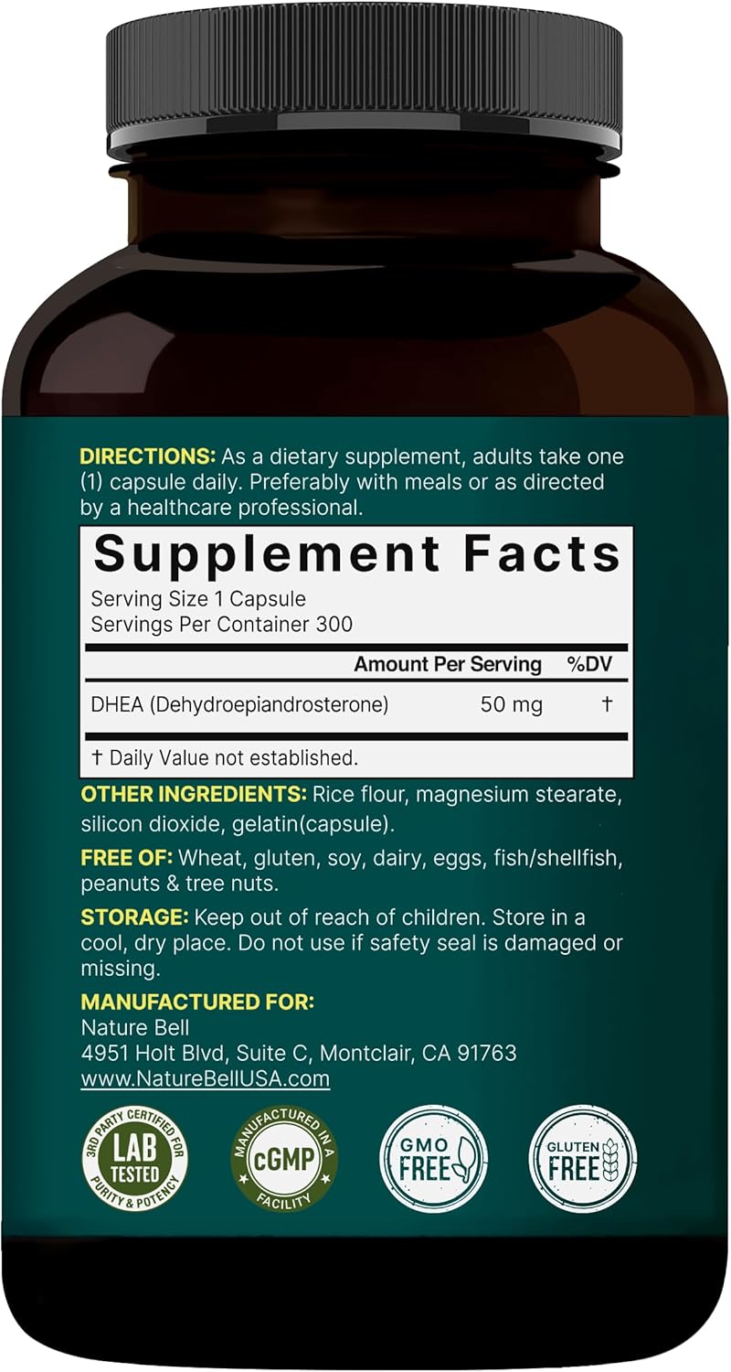 DHEA - 300 Cápsulas - NatureBell
