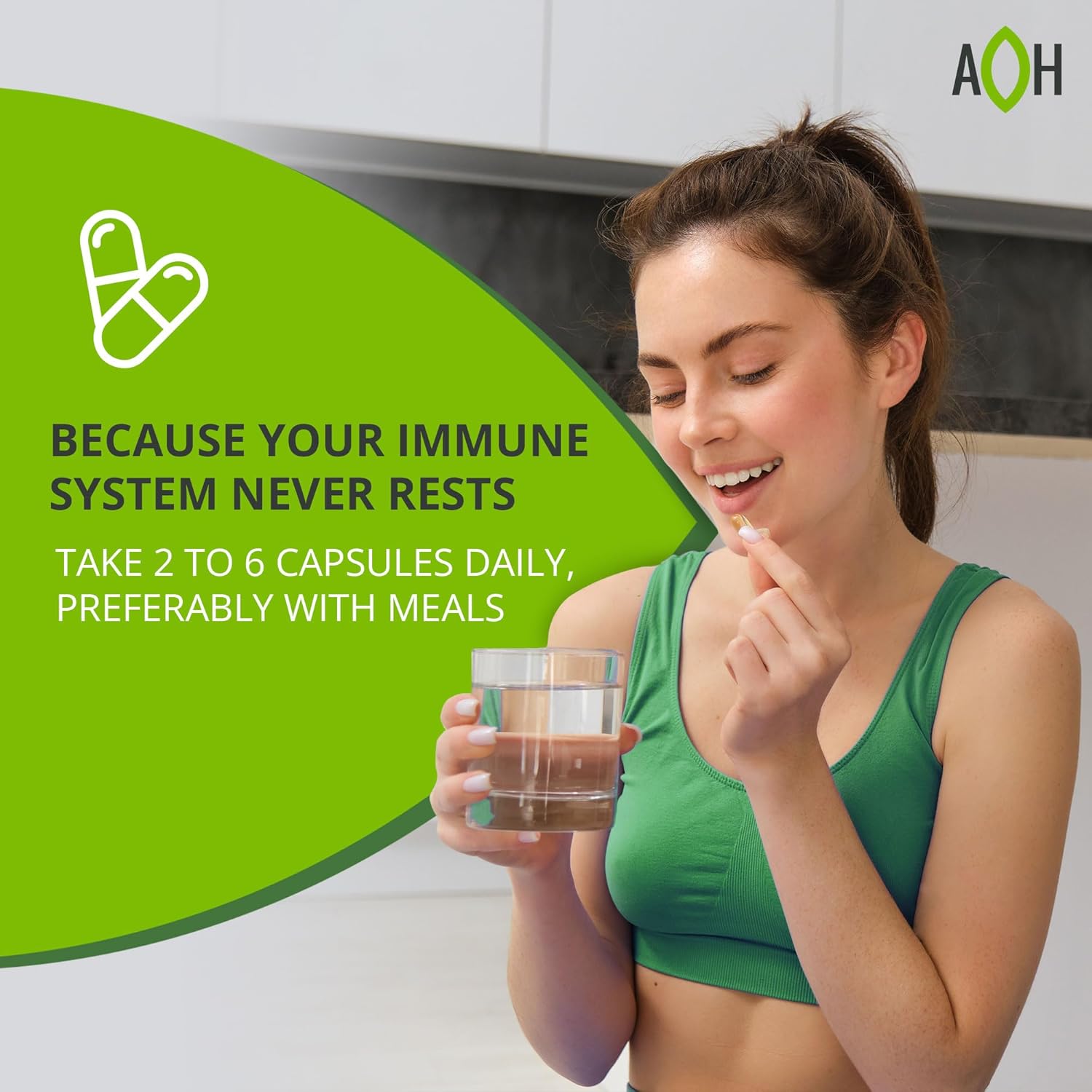 IMMUNEHEAL - con adaptógenos para fortalecer el sistema inmunológico + Schisandra, Chinensis, ginseng y extracto de hongo - ADAPTOHEAL