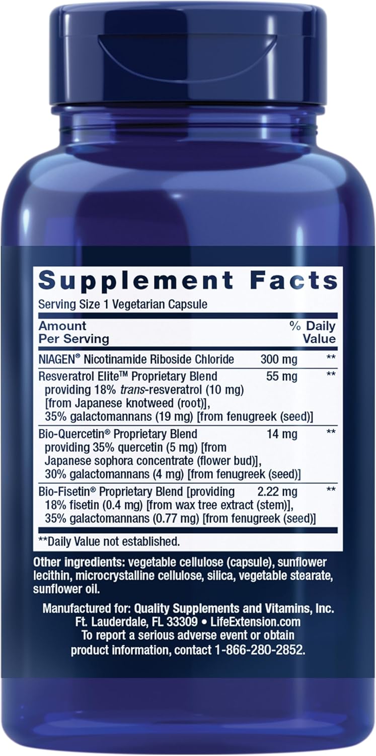 NAD+ Cell Regenerator y Resveratrol Elite - Life Extension