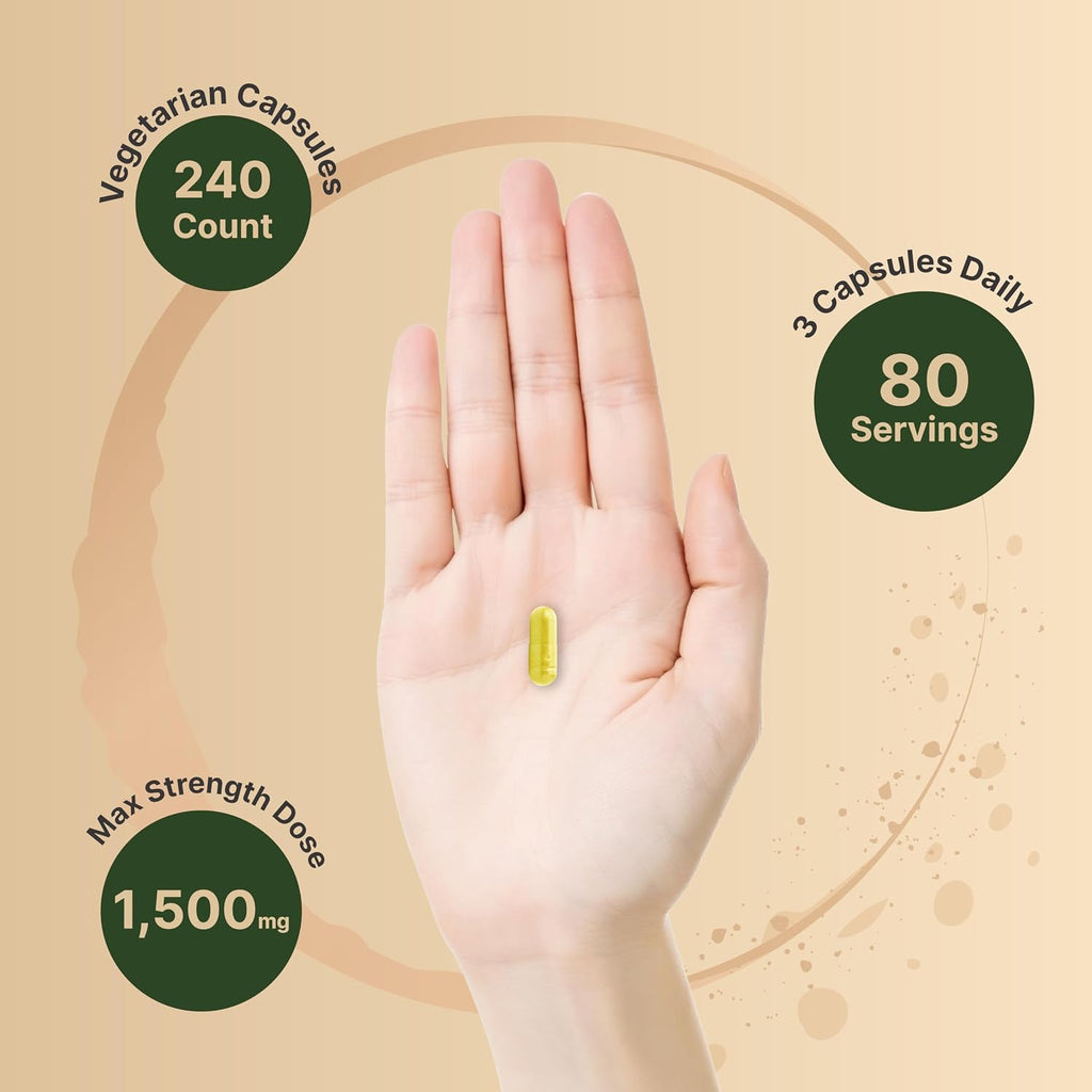 Berberina 1500 mg – 240 Cápsulas Vegetales – NatureBell