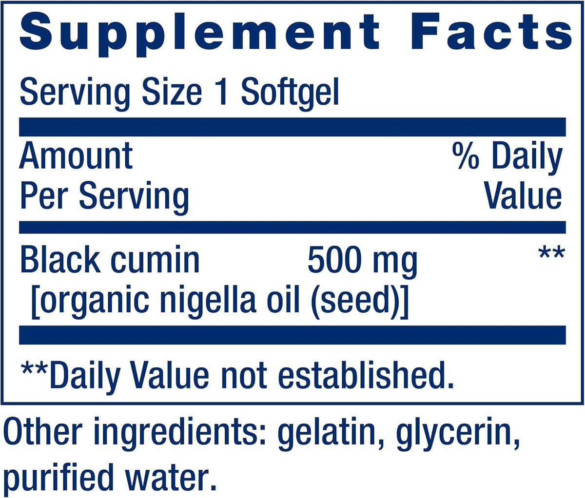 Aceite de semilla de Comino negro - Life Extension