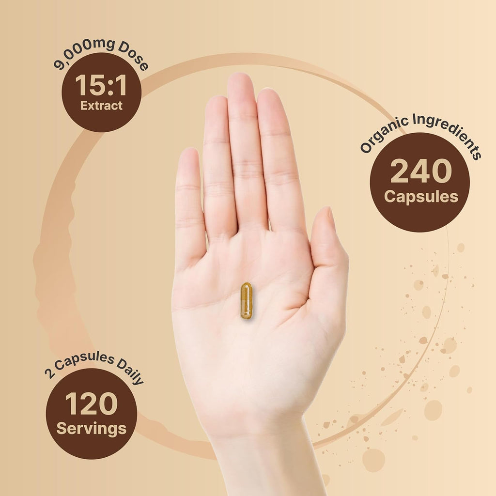 Melena de León 9000 mg por porción – 240 Cápsulas – NatureBell