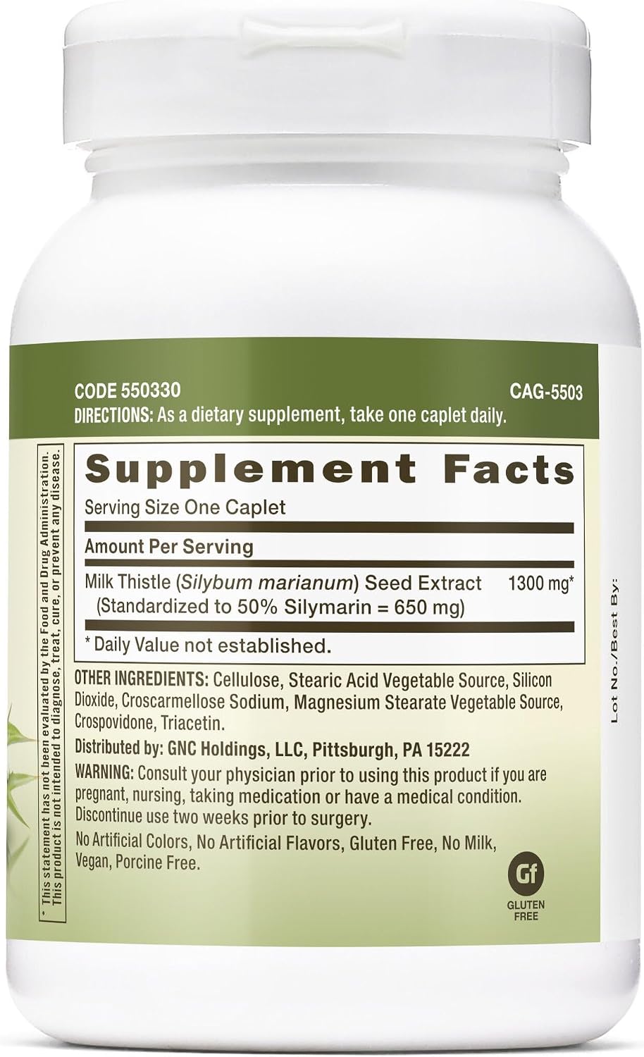 Milk Thistle 1300mg - GNC