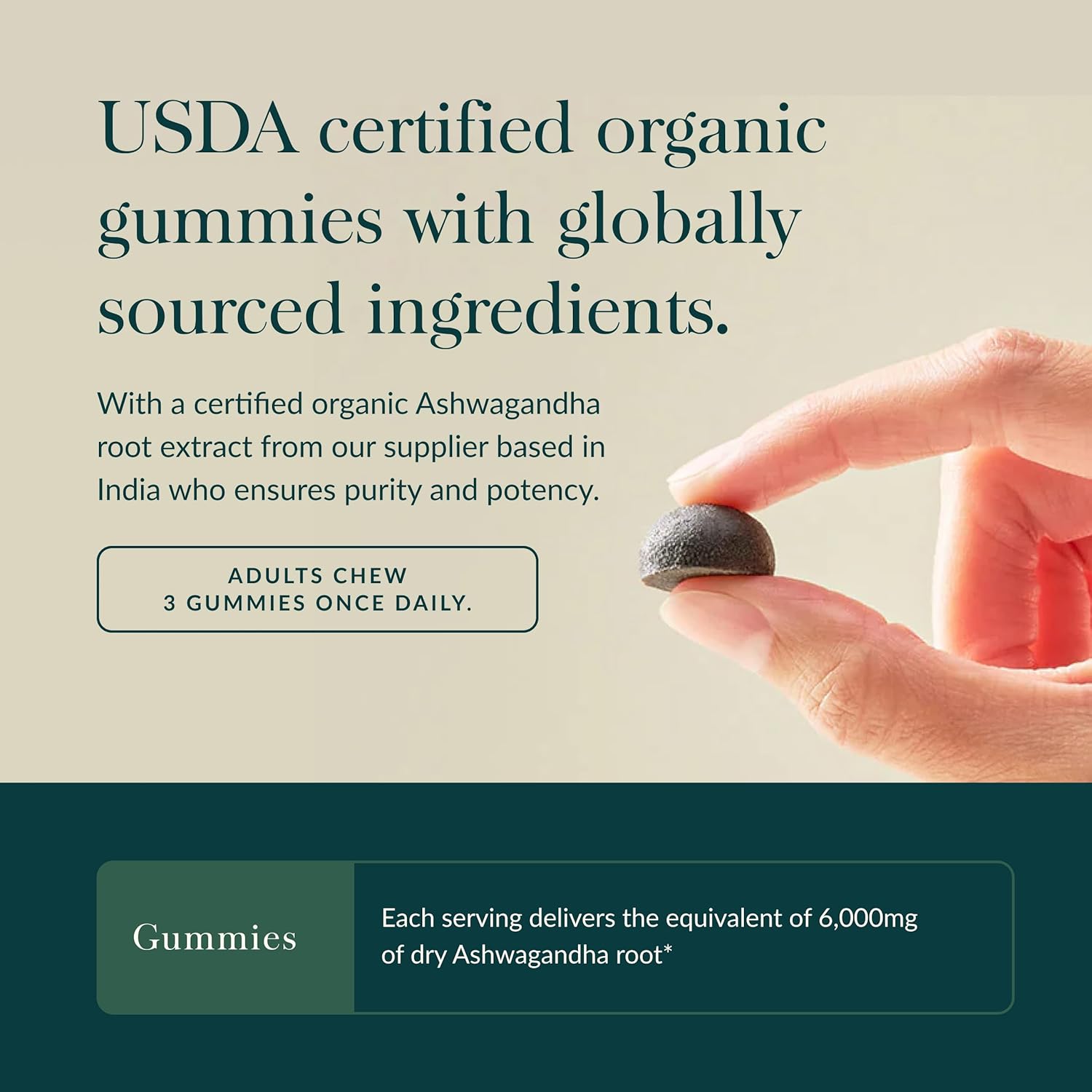 Ashwagandha en Gomitas (45u) – Gaia Herbs