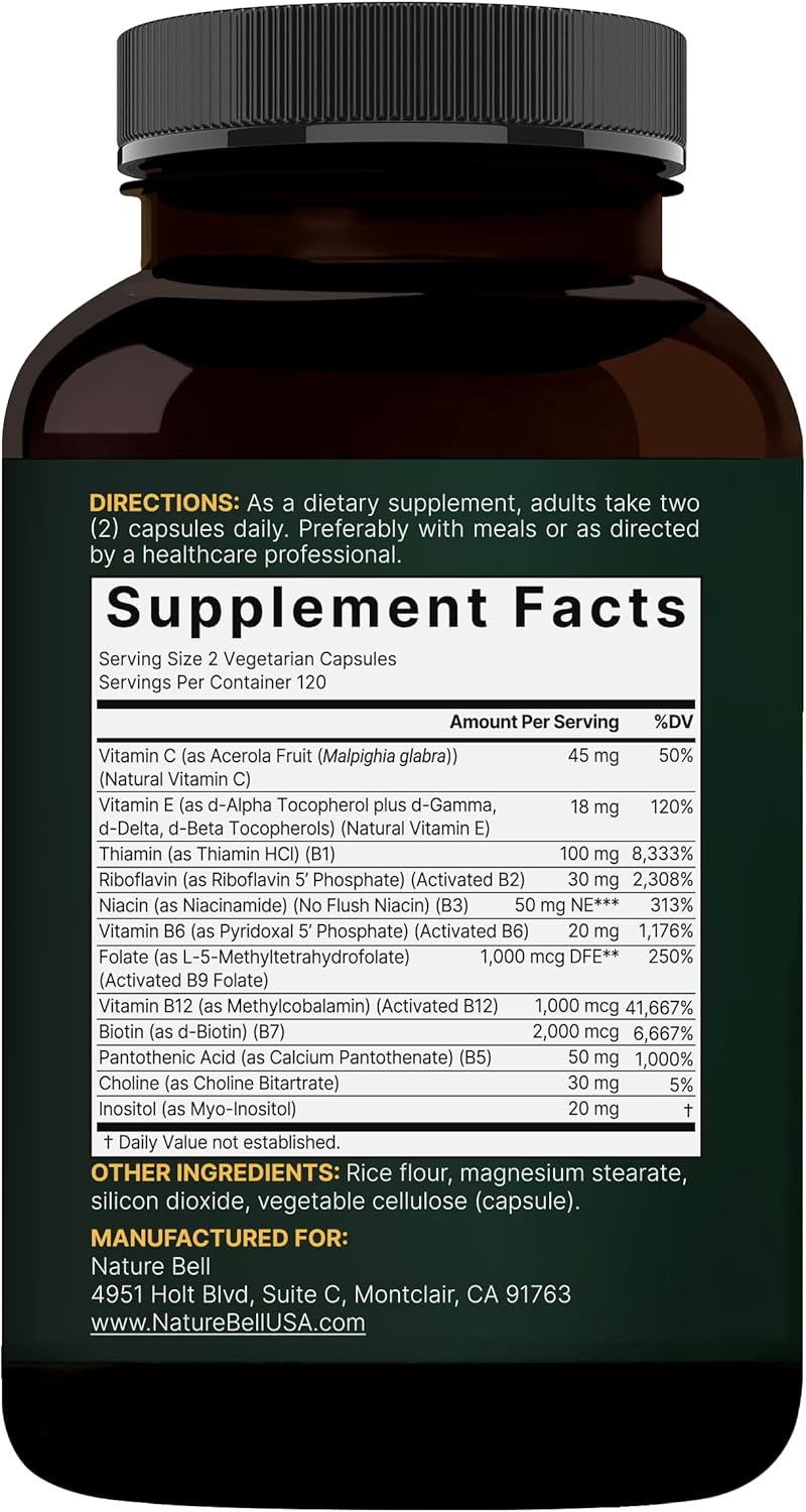 Complejo B Metilado - 240 Cápsulas vegetales - NatureBell