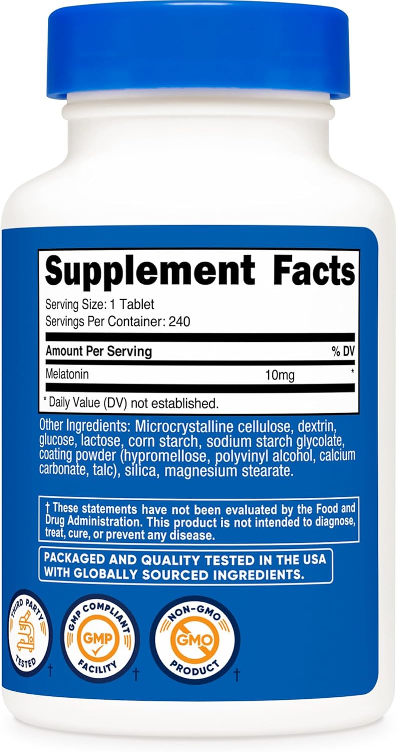 Melatonina 10 mg - Nutricost ⚡