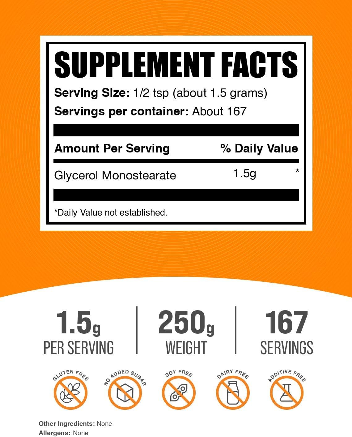 Glicerol en polvo - BulkSupplements