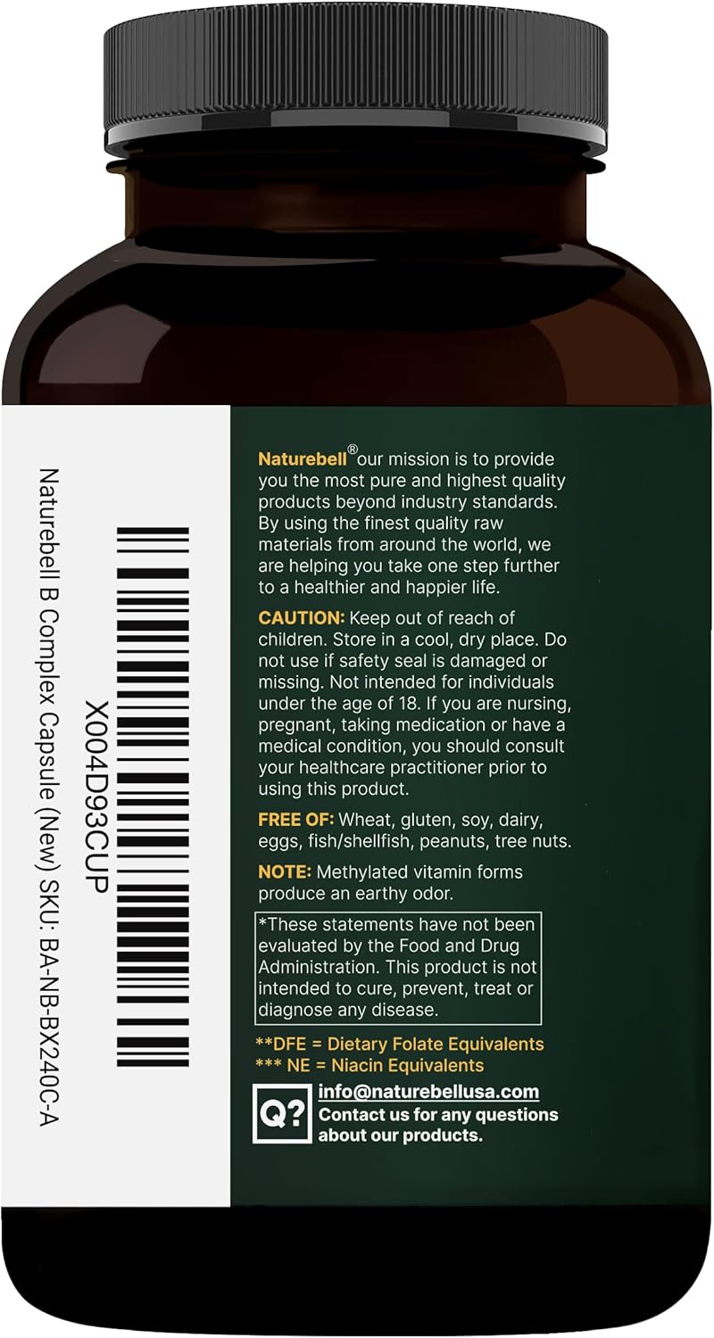 Complejo B Metilado - 240 Cápsulas vegetales - NatureBell