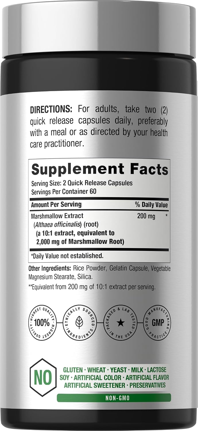 Raíz de Malvavisco 2000mg - 120 cápsulas – Horbaach