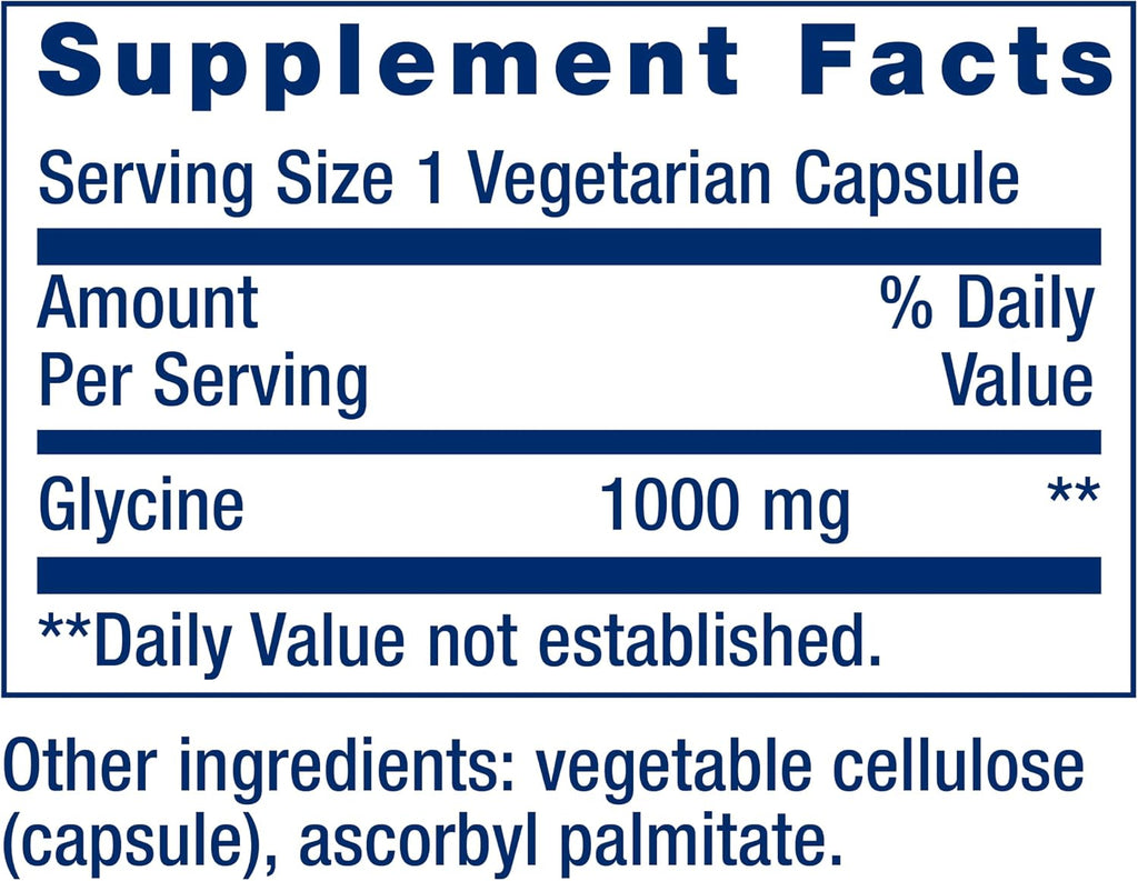 Glicina 1000mg – Life Extension
