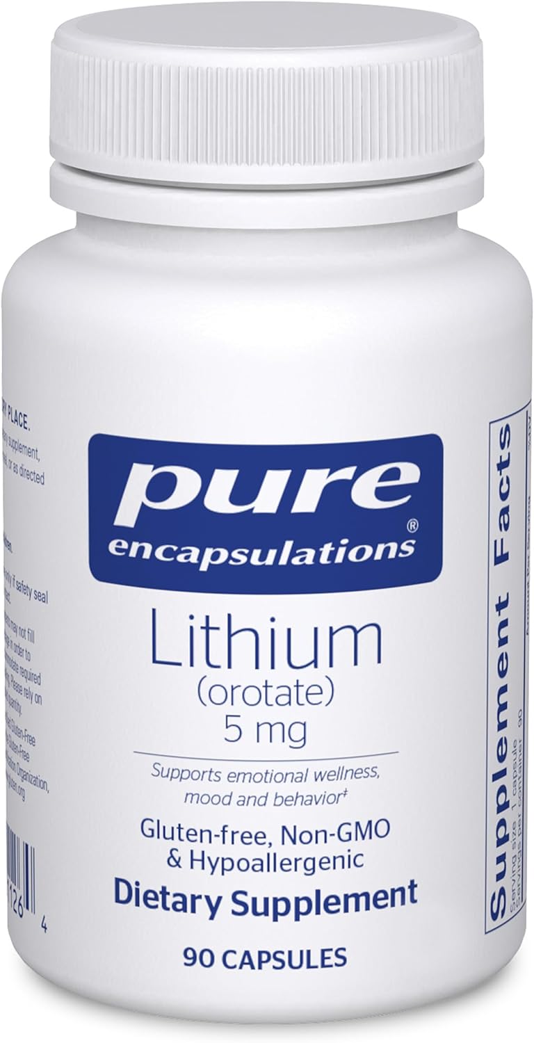Orotato de Litio 5mg - Pure Encapsulations