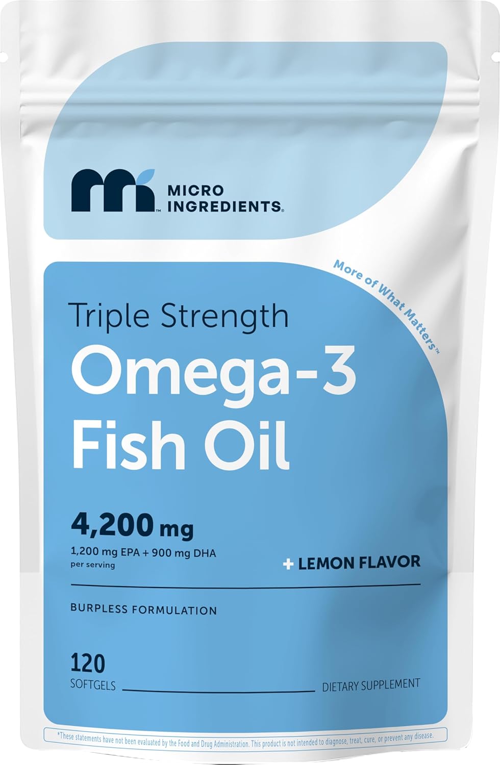 Omega 3 Aceite de Pescado 120 softgels - Microingredients