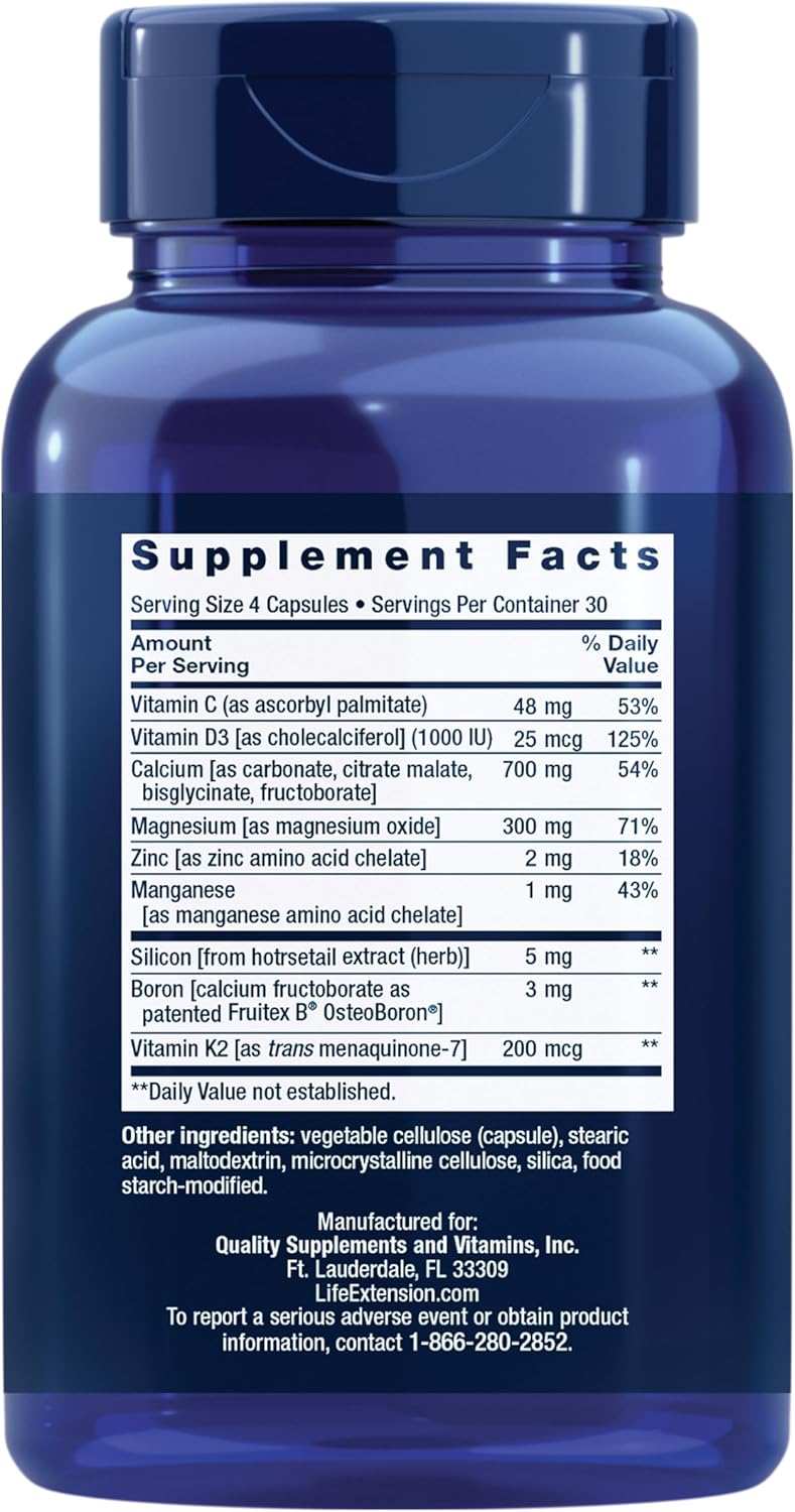 Calcio Bone Restore + K2 – Life Extension