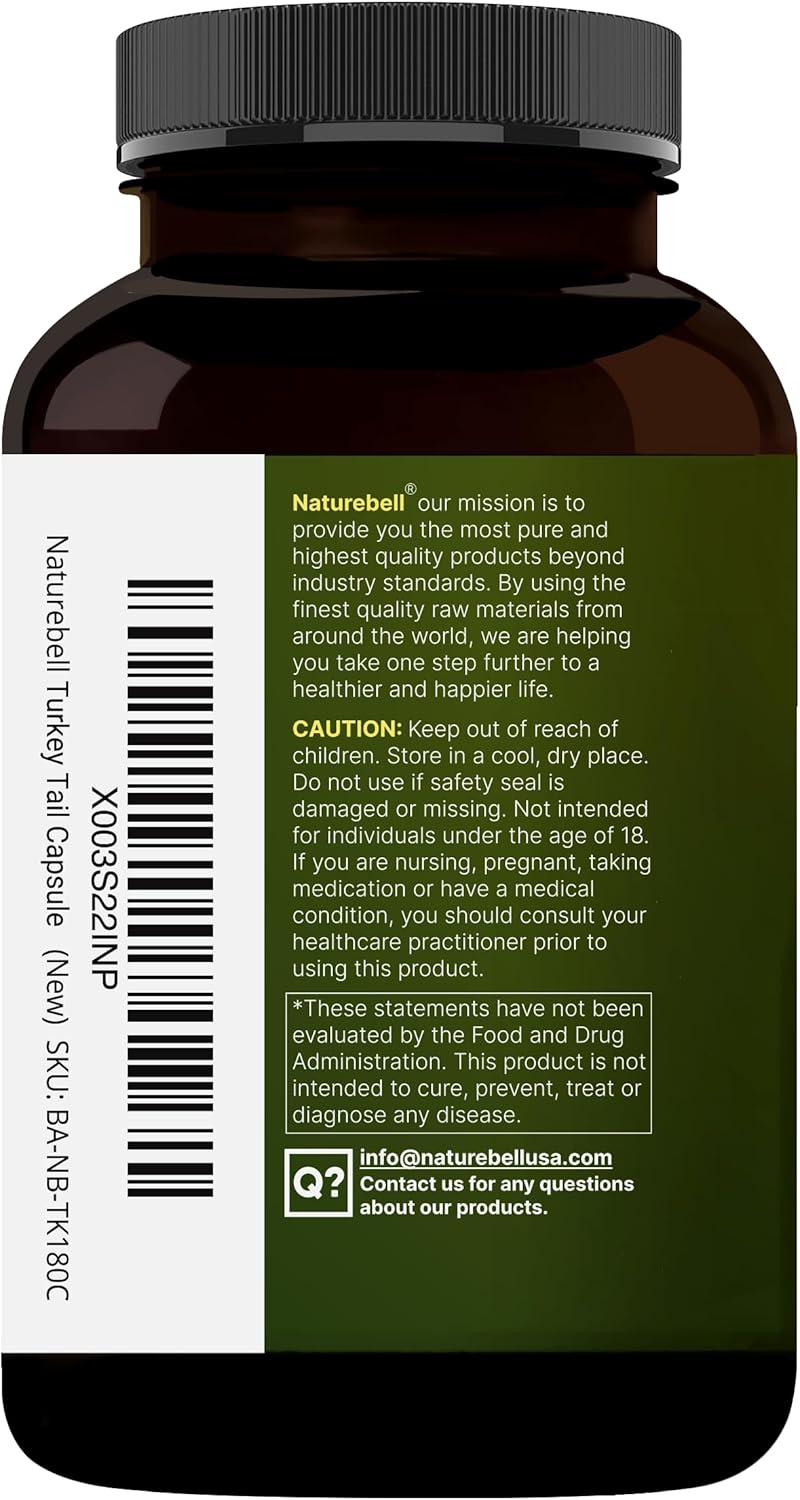 Hongos Turkey Tail 15000mg por Porción - NatureBell