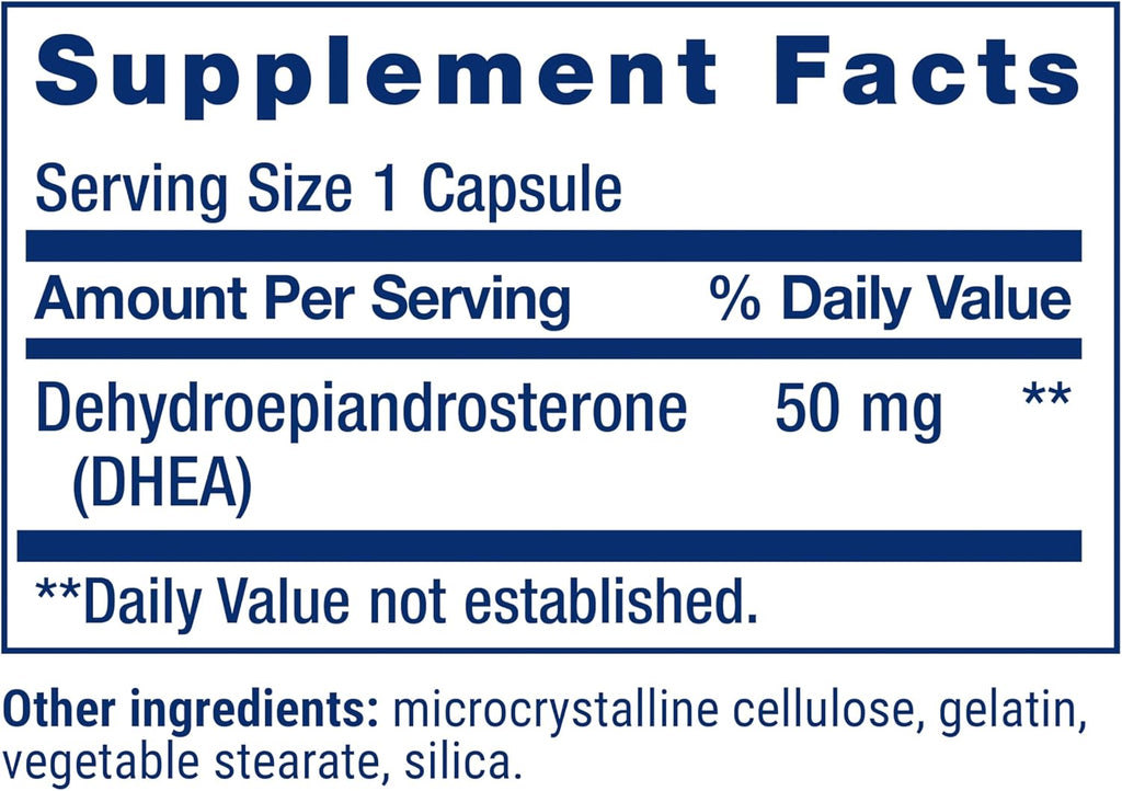 DHEA 50mg – Life Extension
