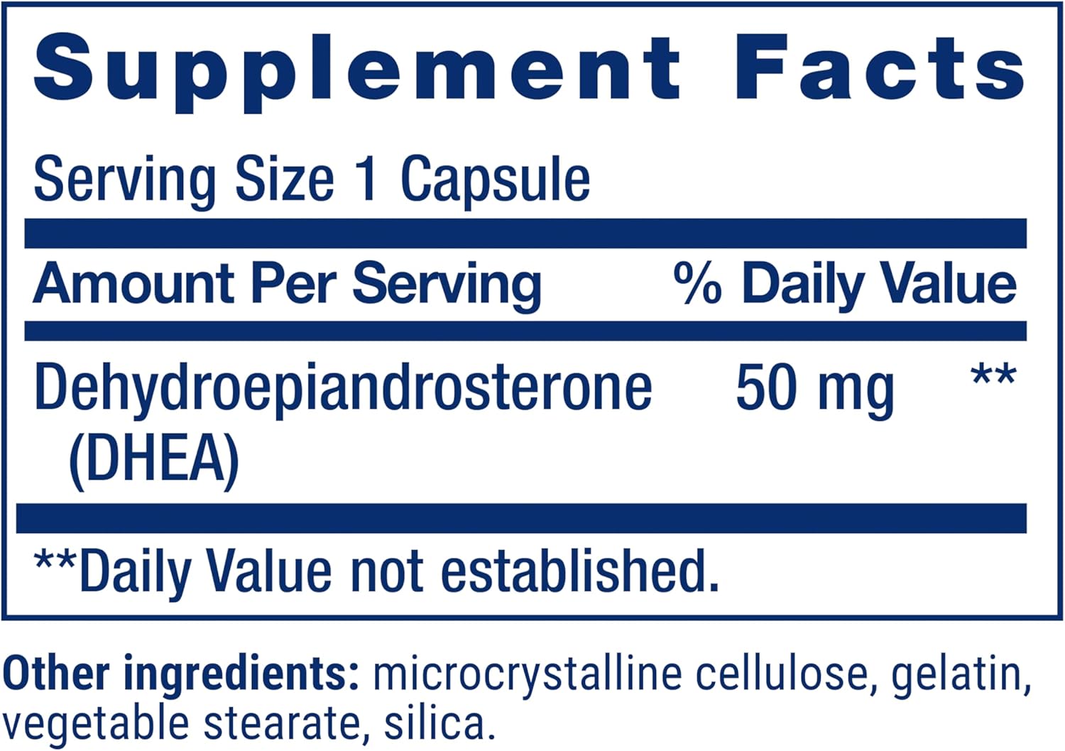 DHEA 50mg – Life Extension