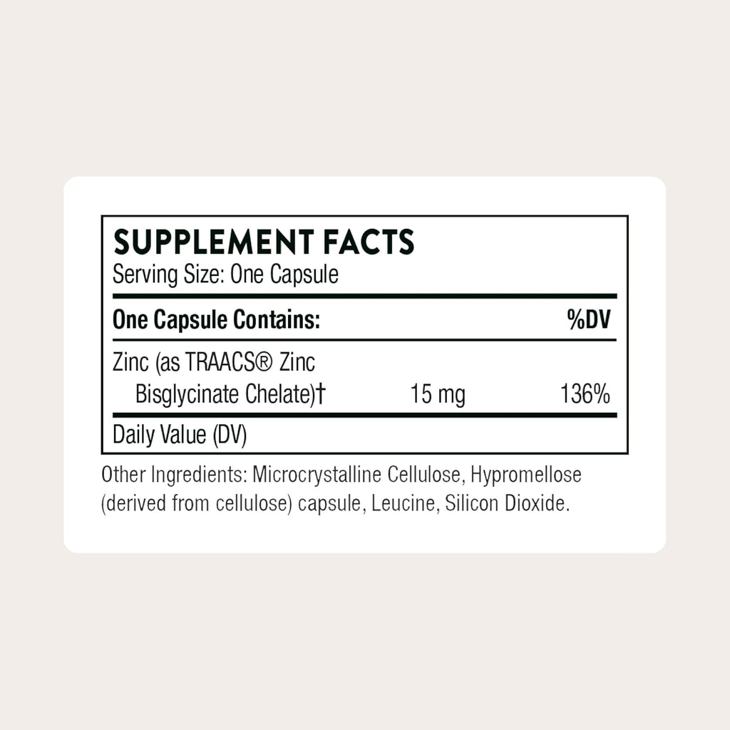 Zinc Bisglicinato 15 mg - Thorne