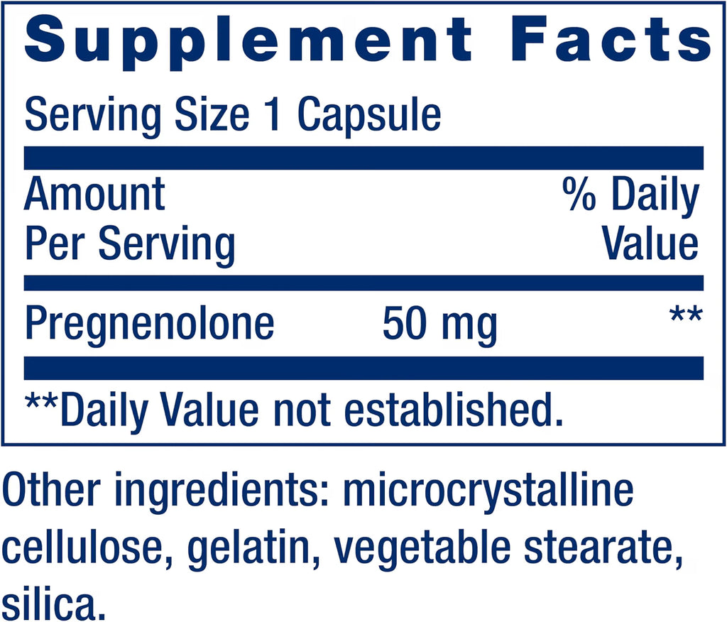Pregnenolona 50mg – Life Extension
