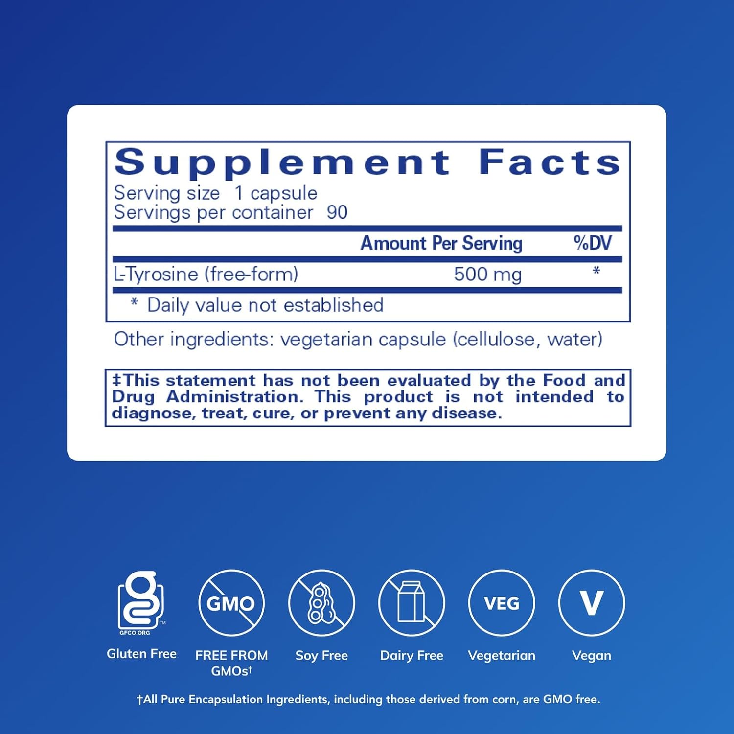 L-Tyrosine - Pure Encapsulations