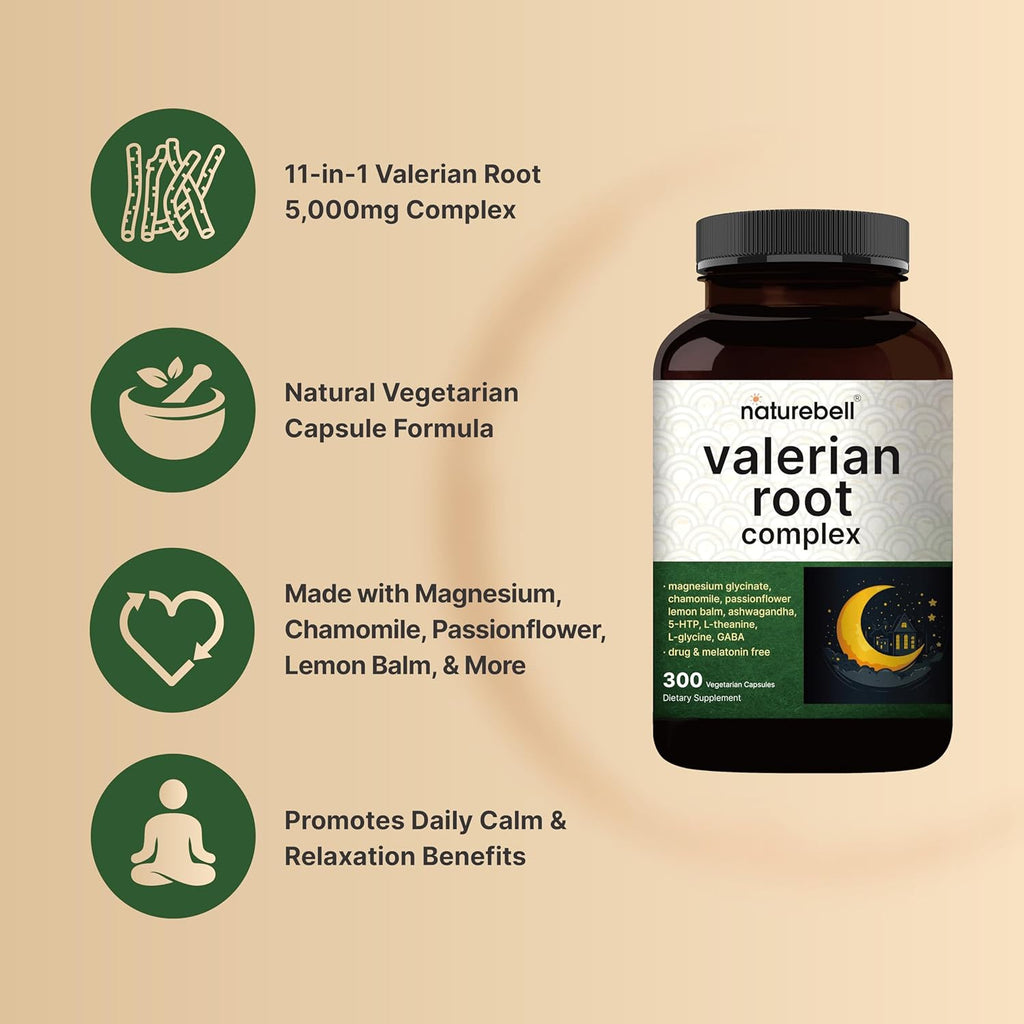 Raíz de Valeriana Complejo 5000mg - NatureBell