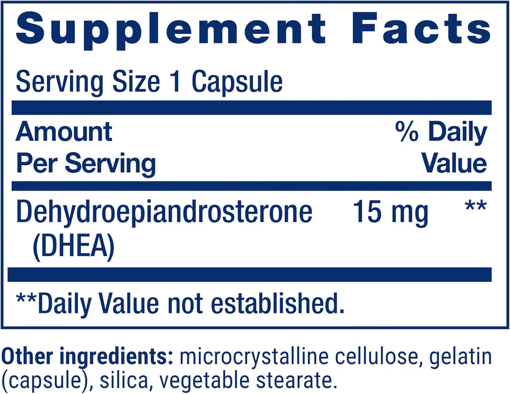 DHEA 15mg - Life Extension