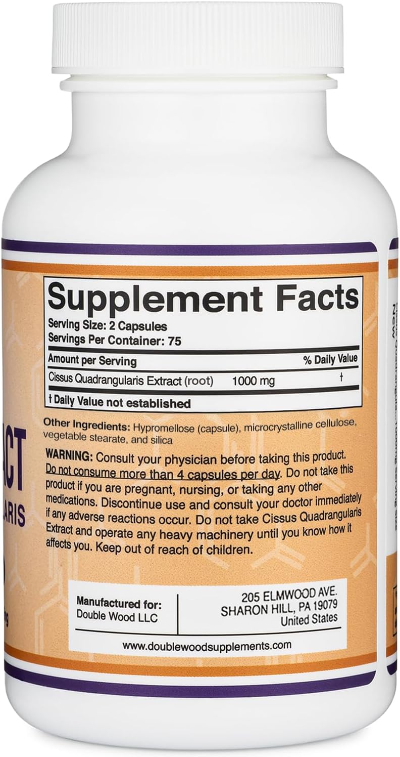 Extracto de Cissus Quadrangularis 1000mg - Double Wood