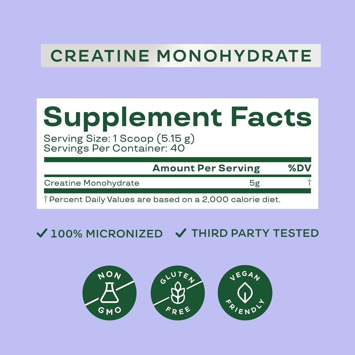 Monohidrato de Creatina - Bloom Nutrition