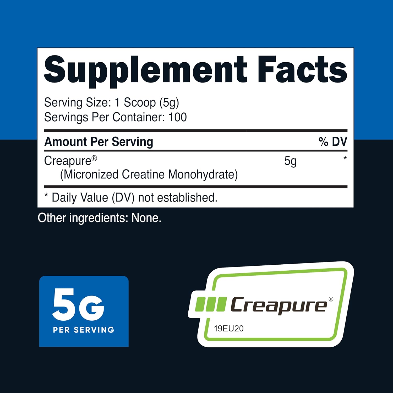 Creatina Creapure - Nutricost